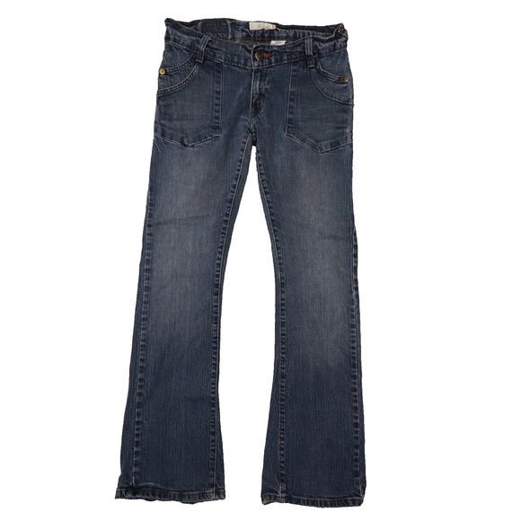 Levi's 504 Slouch Low-Rise Flare Y2K  Women's Jeans Dark Wash Size 5M Waist 29 - Picture 1 of 11